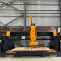 Máquina de Corte y Fresado CNC de 5 Ejes, Router Automático para Piedra, Cuarzo, Granito y Mármol