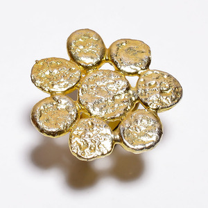 แหวนพลอยทองเหลืองชุบทองคุณภาพสูงชุบทอง18 K ชุบทองอัญมณีอัญมณีธรรมชาติเครื่องประดับที่ดี - Product Image 4