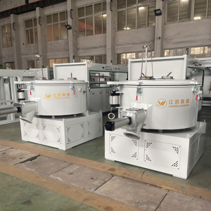 เครื่องผสมผงพีวีซีอัตโนมัติแบบกรวยสกรูคู่สแตนเลส กำลังการผลิต 400-800 กก./ชม. สำหรับเครื่องทำท่อพีวีซี - Product Image 1