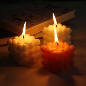Velas de Soja con Forma de <span class=keywords><strong>Cubo</strong></span> de <span class=keywords><strong>Rubik</strong></span>, Velas de Burbuja para Regalo de Boda, Curators, Producción en Pequeños Lotes, Certificación MSDS - Product Image 4