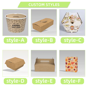 Mới tùy chỉnh Burger hộp in logo lớn Burger hộp thực phẩm dùng một lần lớp Burger hộp - Product Image 4