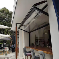 Ventana plegable de aluminio para levantar y doblar ventanas plegables