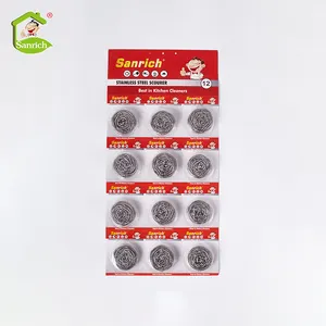 친환경 스테인레스 스틸 scourer 주방 청소 scourer 냄비 scourer 도매