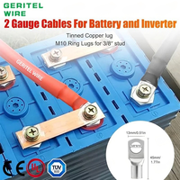 Câble de soudage et de batterie flexible en cuivre isolé PVC 35mm² 50mm² pour systèmes de stockage d'énergie par batterie et applications CC