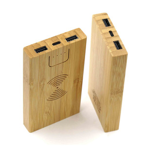 Tùy chỉnh tre 10000mAh YB-12 22.5 Wát siêu nhanh sạc không dây sạc Trạm điện cầm tay Li-polymer pin - Product Image 3