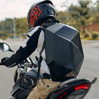 Sac à dos de moto imperméable, sac à dos pour casque intégral, sac de voyage réfléchissant, sac à casque de moto en fibre de carbone pour hommes