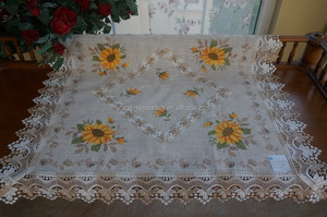Mantel de Encaje Bordado Blanco Resistente <span class=keywords><strong>para</strong></span> Bodas y Cenas - Product Image 6