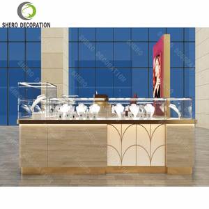 Designs d'intérieur de centres commerciaux, présentoirs de bijoux personnalisés avec vitrines transparentes, superbes meubles de kiosque à bijoux - Product Image 4