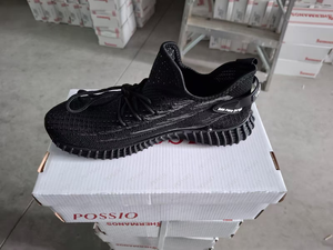 Svralet Sneakers da uomo stile basket nere in maglia traspirante con lacci, scarpe casual per tutte le stagioni - Product Image 3