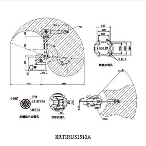 BRTIRUS1510A Nuevo Robot de Soldadura MIG Industrial de Alta Definición de 6 Ejes IP54 con Accionamiento Servoeléctrico, Capacidad 30, Acero Inoxidable - Product Image 3