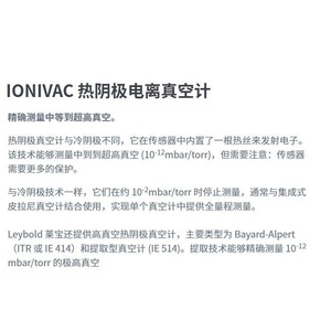 Instrumento de Medición de Vacío Leybold IONIVAC-Combi-ITR 200, Fabricado en Alemania, Accionamiento Eléctrico, Cuerpo de Hierro Fundido - Product Image 4