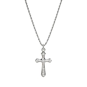 yunnique <b>Cross</b> Necklace Stainless Steel With Zircon 18K Gold Silver Plated For Women Gift Jewelry - Product Image 5