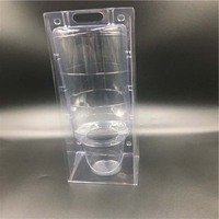 Boîte de protection en plastique personnalisée pour plantes orchidées, emballage à clapet en PET