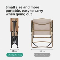 Chaise pliante portable d'extérieur - Style Kermit - Acier au carbone - Mobilier d'extérieur pour le camping, la plage, la pêche et les rassemblements