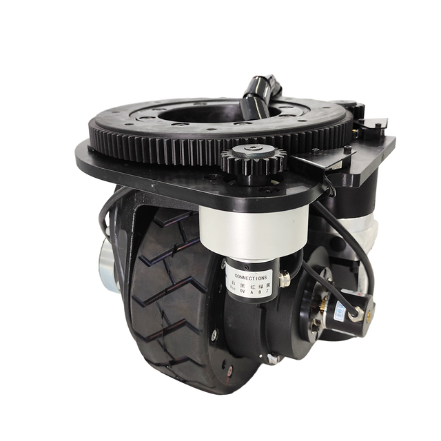 MDBOT DC Motor Traction Wheel Electrical Drive agv Horizontal Steering Wheel Assembly with Knurled Design