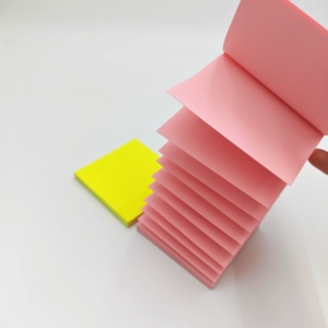 Bloc de Notas Adhesivas Personalizadas de Alta Calidad, Bloc de Notas Portátil, Regalo, Hojas Sueltas Autoadhesivas, Notas Adhesivas Fluorescentes de 3x3 Pulgadas - Product Image 2