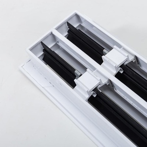 Thiết kế hiện đại cáp ống dẫn không khí Vent Dải vuông hình chữ nhật hợp kim nhôm khuếch tán ABS Cửa thoát khí cho kiểm soát nhiệt độ sàn - Product Image 3