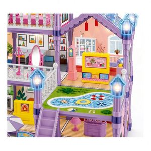 DIY Miniature Doll House <b>Kits</b> for Adults Wooden Assembly Scene <b>Model</b> Lighting Furniture Home Decor Gift - Product Image 5