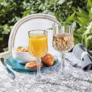 16oz Elegant water glass Goblet Glasses Stemmed Drinking Glasses cup