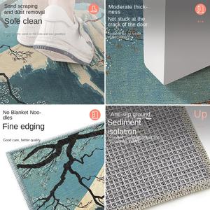 Christmas Thin Red Office Rug Non-Slip Polyester Washable Bedside Kitchen Entryway <strong>Kids</strong> Room door mat for Holiday Decorations - Product Image 3