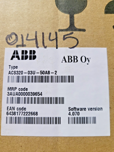 ไดรฟ์ ACS320-03U-50A8-2 รุ่นดั้งเดิม 15 แรงม้า 7.6 แอมป์ 230 โวลต์ 3 เฟส ไม่มีปุ่มกด ซีรีส์ ACS320 PLC - Product Image 6