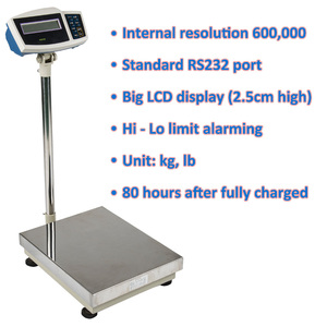 Material managements oftware Gute Qualität Plattform waage Preis Industrie waage Gewicht Digitales großes LCD-Display 30kg ~ <span class=keywords><strong>600kg</strong></span> - Product Image 2