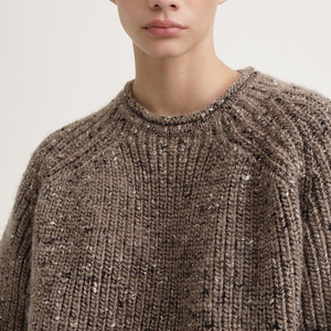Pullover con paillettes glitterate e lustrini Casual autunno inverno girocollo di lana da <span class=keywords><strong>donna</strong></span> maglioni da <span class=keywords><strong>donna</strong></span> - Product Image 3