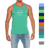 Débardeur unisexe en coton de haute qualité, polyester, pour fitness, col rond, vêtements sans manches, débardeur unisexe en coton