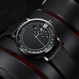 Đồng hồ nam thiết kế mới sáng tạo, chống nước, cao cấp, máy quartz, dây da, phong cách thể thao giản dị, rộng 20mm - Product Image 4