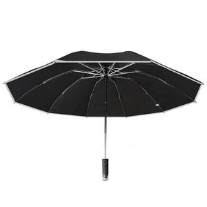 Marteau de secours entièrement automatique en fibre de verre à trois plis pour briser les vitres, outil d'évasion automobile d'urgence, parapluie noir pour adultes - Product Image 3