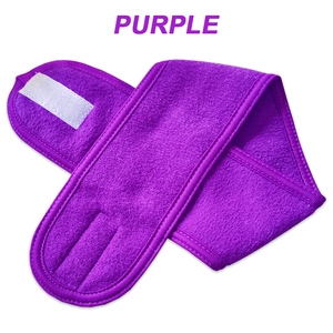 Vente en gros d'accessoires de salle de bain pour femmes : Bandeaux réglables en tissu éponge doux pour le visage, le maquillage et le SPA - Product Image 4