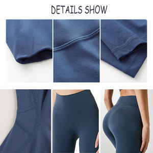 Leggings personnalisés avec logo, pantalon de yoga moulant, doux, respirant, sans couture, pour femmes, leggings de fitness et de yoga - Product Image 5