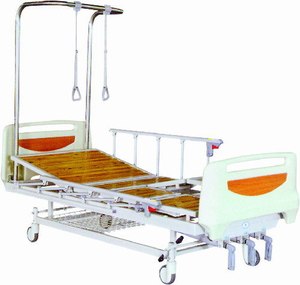 (MS-Q110) Lit de traction orthopédique hospitalier à deux manivelles et deux fonctions - Product Image 1