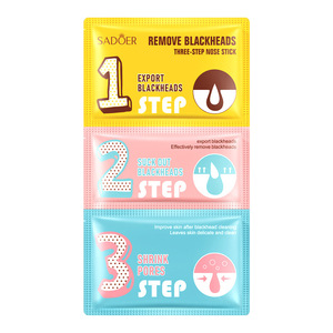 Parche de Nariz de cerdo de Corea personalizado, tratamiento para el cuidado de la piel de 3 pasos, limpieza profunda de acné, mascarilla para quitar puntos negros y acné - Product Image 2
