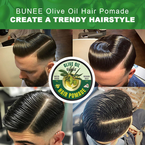 Pomade capillaire noire <span class=keywords><strong>pour</strong></span> <span class=keywords><strong>homme</strong></span> en marque propre, naturelle, biologique, à base d'huile d'olive et de jojoba, à base d'eau, tenue forte, <span class=keywords><strong>crème</strong></span> <span class=keywords><strong>pour</strong></span> <span class=keywords><strong>cheveux</strong></span> <span class=keywords><strong>bouclés</strong></span> - Product Image 2