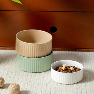 Bol à nourriture rond en céramique anti-déversement et protecteur du cou pour chiens et chats, mignon, pour chiens de petite/moyenne/grande taille, fabriqué à Shanghai - Product Image 2