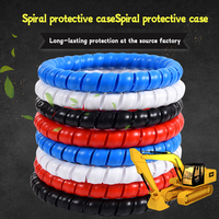 Funda Protectora de Nylon PE de Alta Calidad, Malla Espiral de PP, para Mangueras Hidráulicas, Moldeada por Extrusión, Venta al por Mayor, Embalaje para Cables y Tuberías