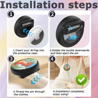 Housse de protection en silicone avec traceur GPS caché, support invisible pour AirTag, étui pour téléphones mobiles pour tout-petits, enfants et personnes âgées
