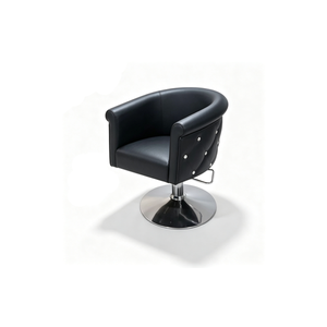 Taburete de Maquillaje de Lujo con Pedrería, Silla Giratoria de PU Resistente a las Manchas para Salón de Belleza <span class=keywords><strong>y</strong></span> <span class=keywords><strong>Bar</strong></span> - Product Image 1