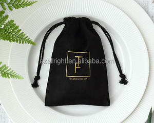Custom Printed Suede European Jewelry Packaging <b>Drawstring</b> <b>Pouches</b> Custom Logo Silk Screen Printing Heat Transfer for Gift Use - Product Image 3