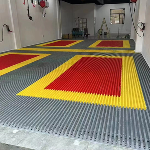 Usine de Guangzhou <span class=keywords><strong>Prix</strong></span> de gros Vente Facile à installer Résistant à l'usure Grille de lavage de voiture Carrelages de sol de garage à emboîtement en plastique - Product Image 1