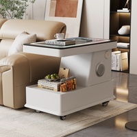Table basse en bois moderne intelligente multifonctionnelle avec chargeur et haut-parleur mobiles pour salon, chambre à coucher, meubles de maison