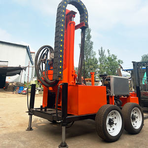 공장 공급 200M 트레일러 장착 물 우물 드릴링 장비 코어 드릴 장비 판매용 공기 압축기 작업 - Product Image 5