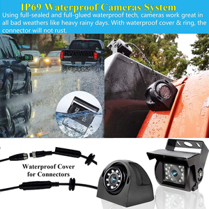 10.36 inch 4 kênh AHD 1080P Camera DVR màn hình với Wide Surround View Bluetooth USB MP5 Máy nghe nhạc cho xe <span class=keywords><strong>t</strong></span>ải xe buý<span class=keywords><strong>t</strong></span> rvs và xe <span class=keywords><strong>t</strong></span>ải - Product Image 4