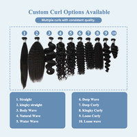 Bundles de cheveux humains alignés sur les cuticules de haute qualité Afro brésilien brut Kinky Curly I Tip Extension
