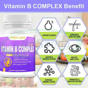 VitaSpring Saúde Suplementos Alimentares Vitamina B1 B6 B12 Composto Vitamina <span class=keywords><strong>B</strong></span> <span class=keywords><strong>Complex</strong></span> Cápsulas - Product Image 3