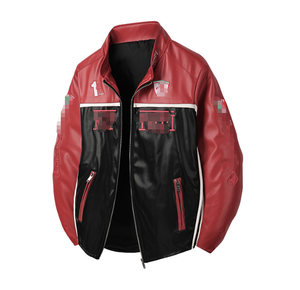 Giacca da Baseball di Tendenza da <span class=keywords><strong>Uomo</strong></span> di Marca Cross-Border in Pelle PU Ispessita con Ricami Giacca da Moto Volante per Coppia - Product Image 5
