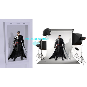 3D Hologram hiển thị 86 inch <span class=keywords><strong>LCD</strong></span> trong suốt giới thiệu hộp đồ trang sức Bảo tàng triển lãm video holobox với máy ảnh và mic - Product Image 6