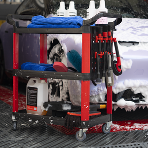 कार धोने के लिए पहियों के साथ गाड़ी उपकरण हाथ धक्का उपकरण गाड़ी ट्राली सेवा का ब्यौरा कार धोने सौंदर्य वैक्सिंग janitorial प्लास्टिक - Product Image 3