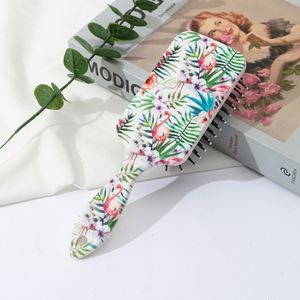 Retro Flower Detangle Hair Brush Cojín de aire Peine Masaje del cuero cabelludo Peine Cepillo de pelo Herramienta de peluquería - Product Image 6